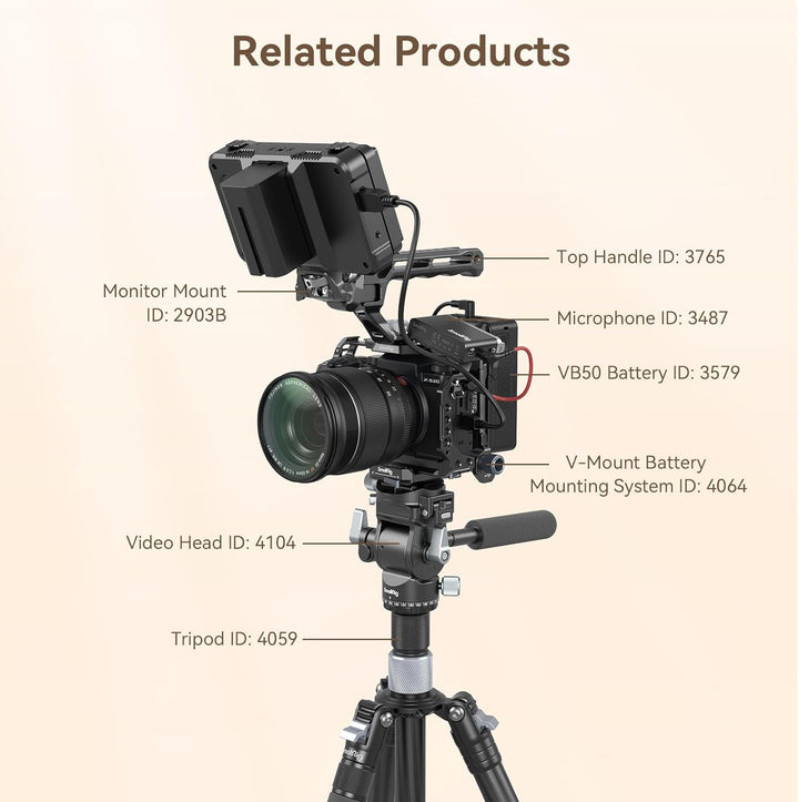 SMALLRIG X-S20 Cage Kamerakäfig für FUJIFILM X-S20 Camera, Vollkäfig aus Aluminiumlegierung, mit Sch