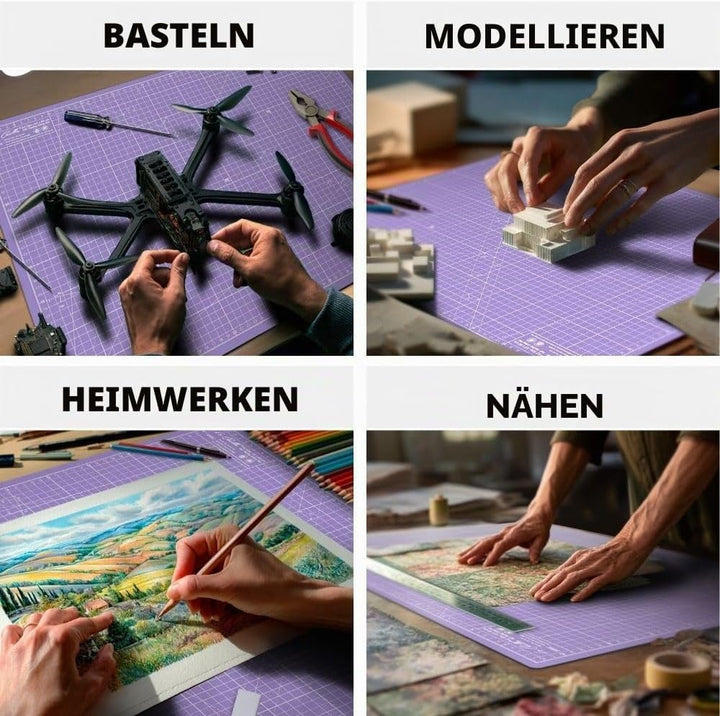 La Canilla Schneidematte A2 Selbstheilend (60x45 cm - 24x18") Cutting Mat Schneideunterlage für Bast