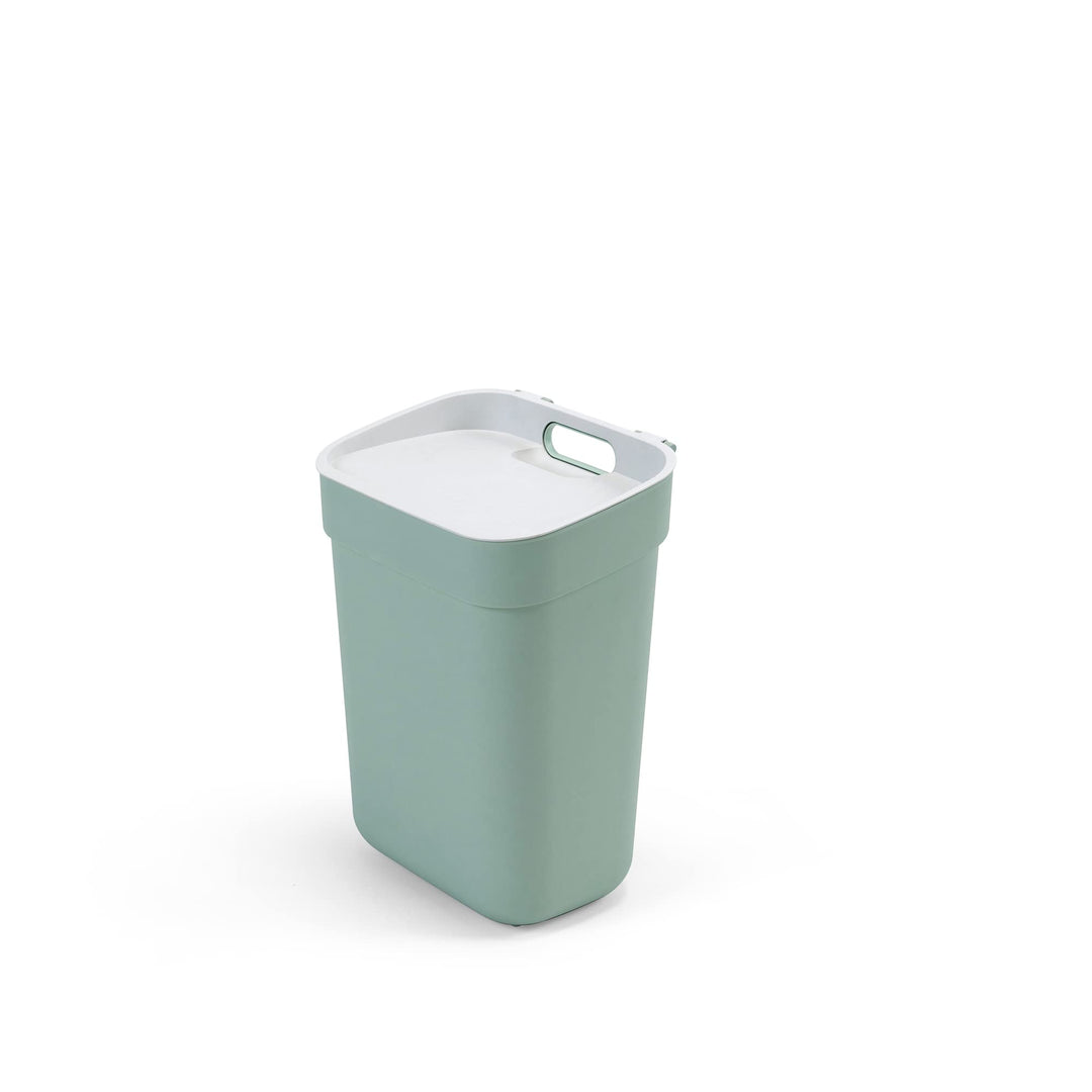 CURVER Ready to Collect 100% recycelter 10-Liter-Küchenzubehör-Recycling-Mülleimer mit Hebedeckel, G