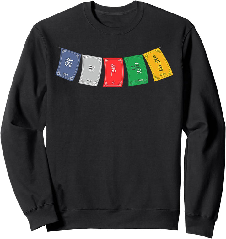 OM MA NI PADME HUM - Gebetsfahnen 5 - Fanspass Sweatshirt