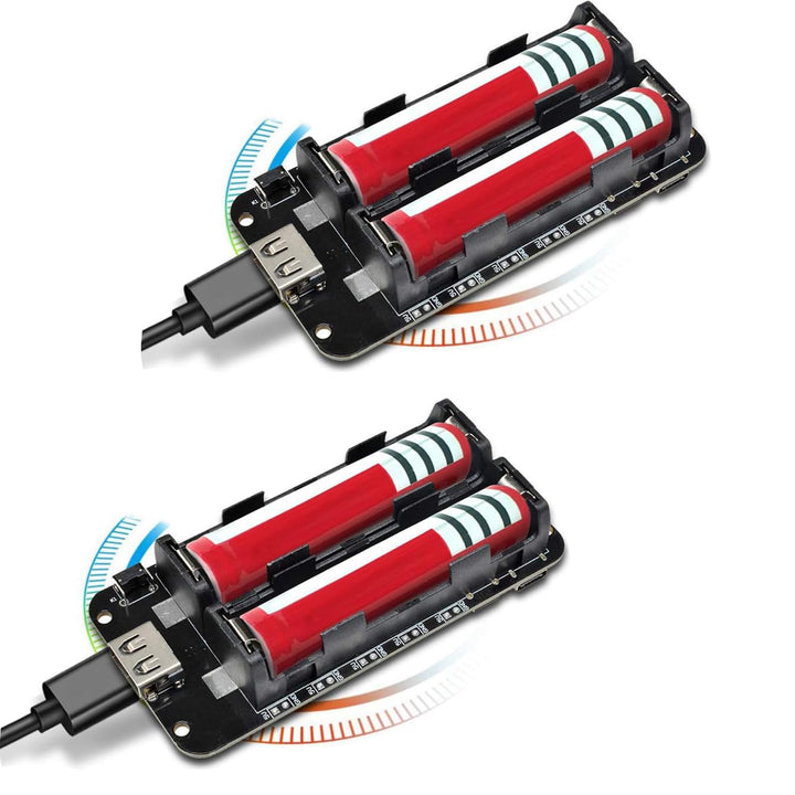 diymore 2PCS Battery Shield V8 3V 5V Micro-USB-Anschluss Typ C USB kompatibel für ESP32 für ESP8266