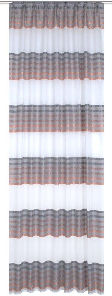 Home fashion Fertigschal, Stoff, Kupfer, 245 cm x 140 cm Kupfer 245 cm x 140 cm, Kupfer 245 cm x 140