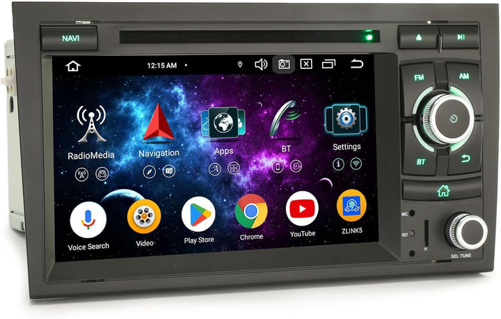 Erisin 8 Kern 4GB+64GB Android 14 Autoradio Für AUDI A4 S4 RS4 RNS-E SEAT EXEO mit GPS Navigation Un