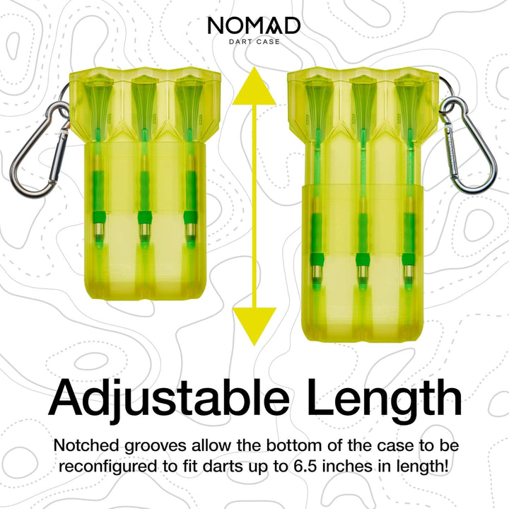 Casemaster von GLD Products Nomad verstellbare Darttasche Neongelb, Neongelb