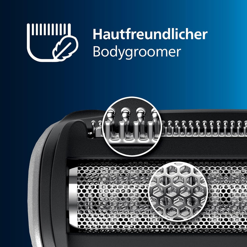 Philips Bodygroom Series 3000, wasserfester Trimmer für Intimbereich und Körper, gründliche und ange