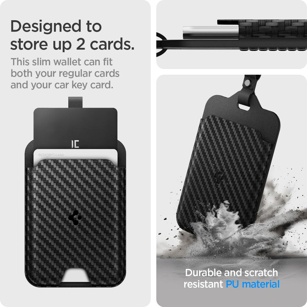 Spigen Air Fit Schlüssel Karten Halter für Tesla Model Y (~2026 Juniper) Model 3 (~Highland 2026) Mo