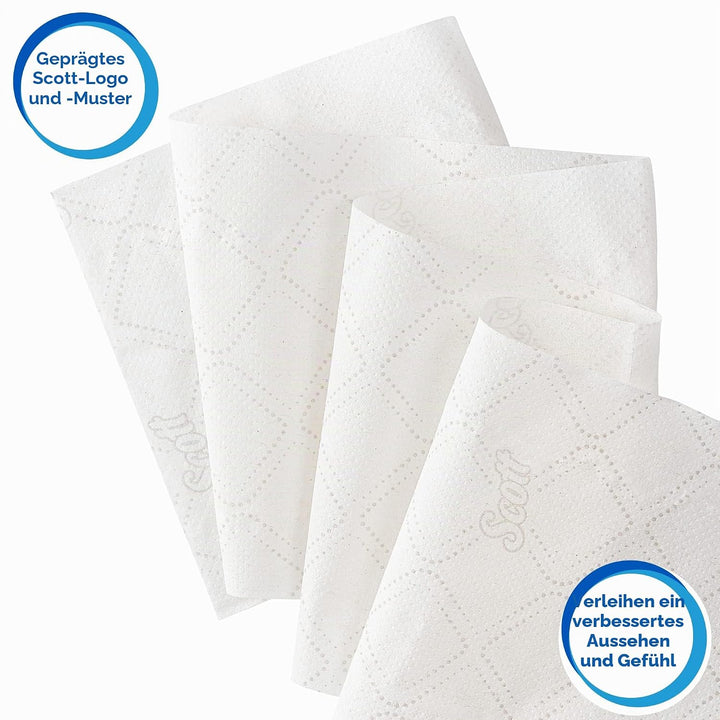 Scott Control Einzelblatt-Toilettenpapier mit Zentralentnahme 8569 – 2-lagiges Toilettenpapier – 6 P