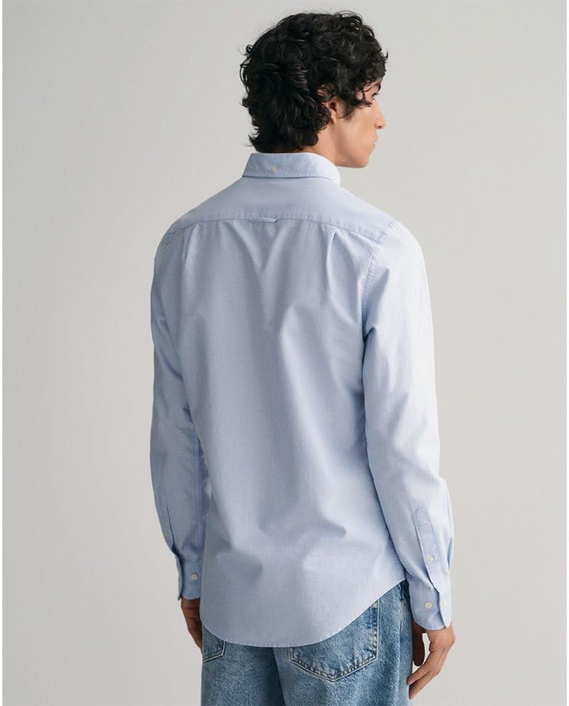 GANT Herren Slim Oxford Shirt Hemd L Light Blue, L Light Blue