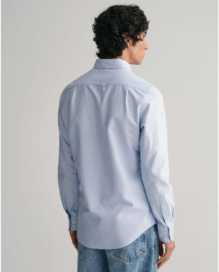 GANT Herren Slim Oxford Shirt Hemd L Light Blue, L Light Blue