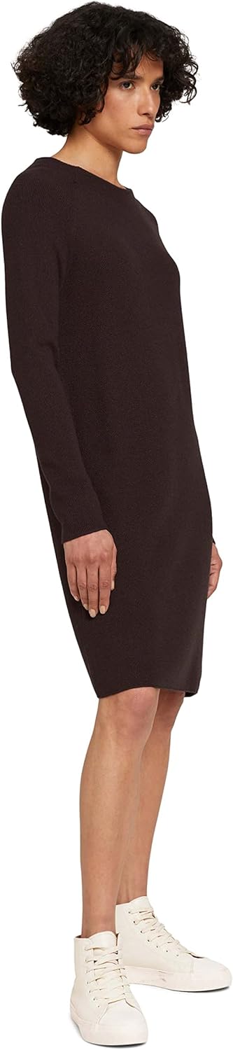 Tom Tailor Damen 1029782 Strickkleid mit Raglanärmeln (1er Pack) 42 13234 - Java Dark Brown, 42 1323