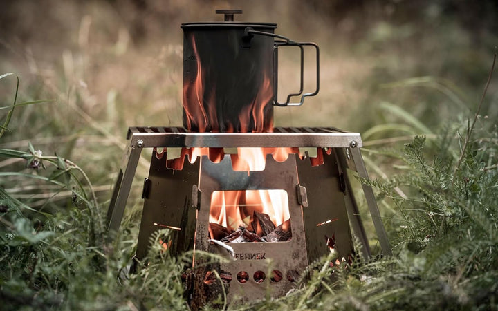 FENNEK Hobo | Erweiterungsset aus hitzebeständigem Edelstahl | für grössere Töpfe und Pfannen | Made