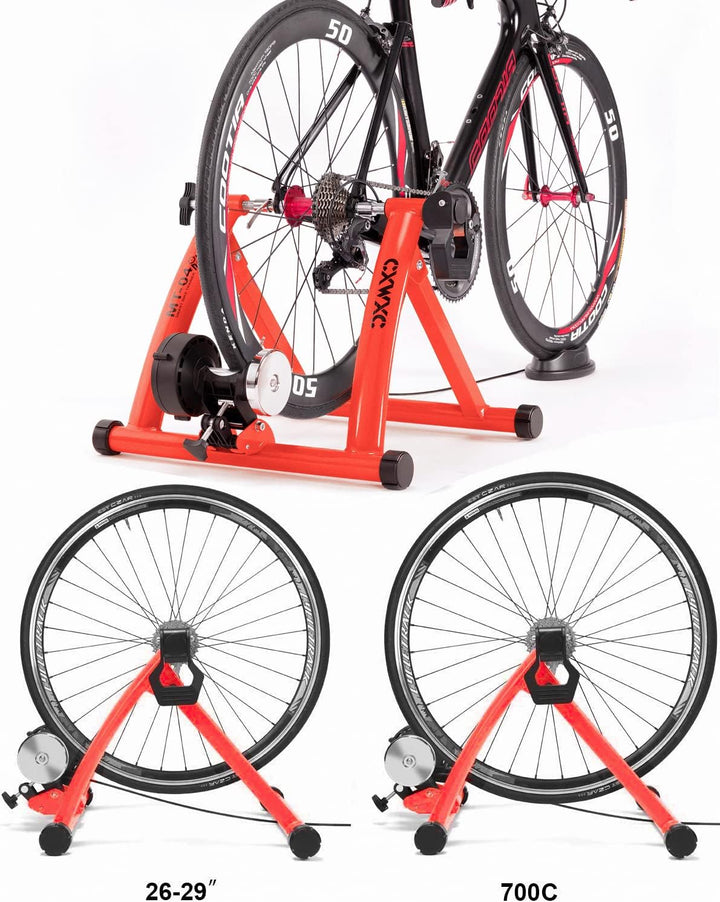 CXWXC Fahrrad Rollentrainer Indoor für 26-29 Zoll Reifen Rennrad Rollentrainer Klappbarer Fahrradrol
