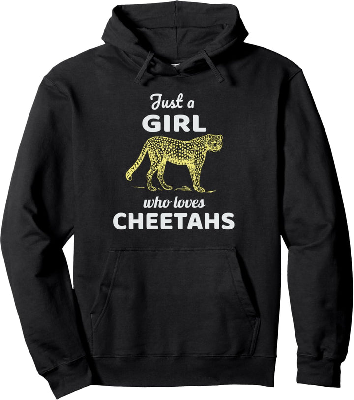 Just A Girl Who Loves Cheetahs I für Gepard Fans Pullover Hoodie