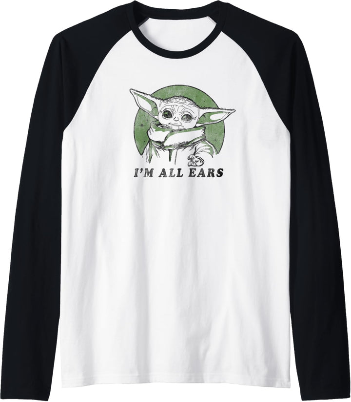 Star Wars Mandalorian The Child I'm All Ears Circle Raglan