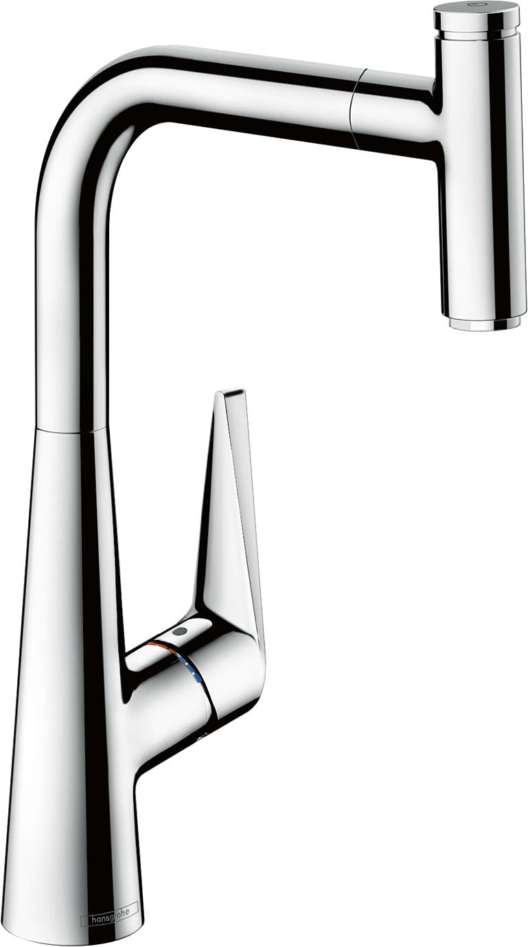 hansgrohe Talis Select S Einhebel-Küchenarmatur (Komfort-Höhe 300mm mit ausziehbarem Auslauf) Chrom