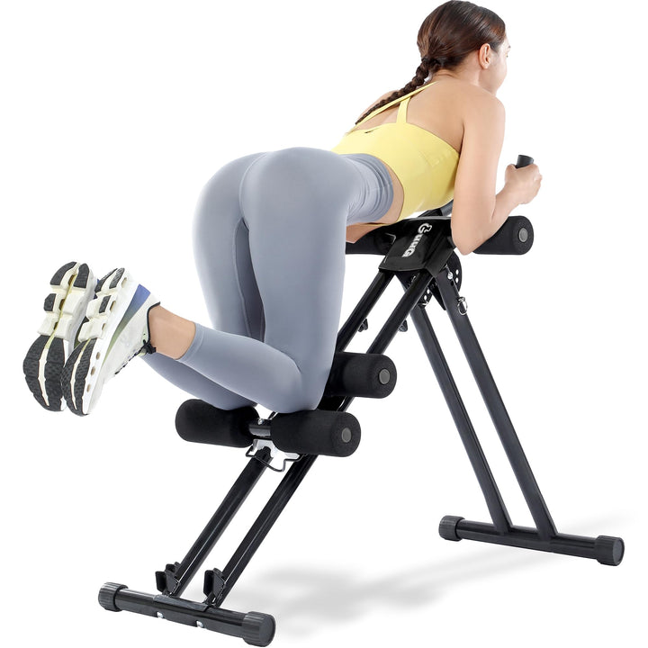 GUUG Bauchmuskeltrainer Bauchtrainer für Zuhause: Bauch Trainingsgerät Klappbar Bauchmuskeltraining