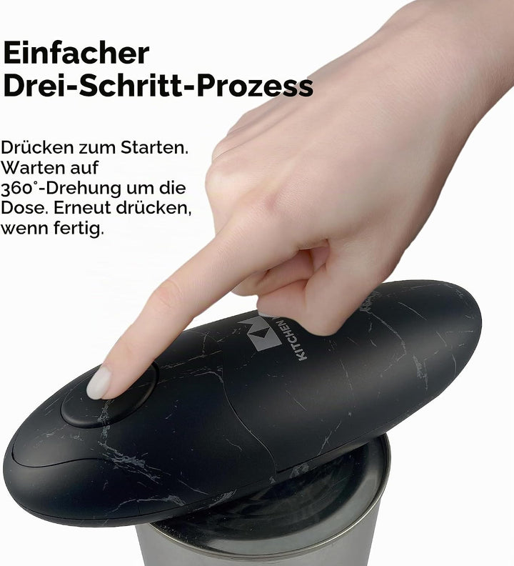 Elektrischer Dosenöffner Auto 2.0 von Kitchen Mama: Optimierte Klinge öffnet nahezu alle Dosen – aut