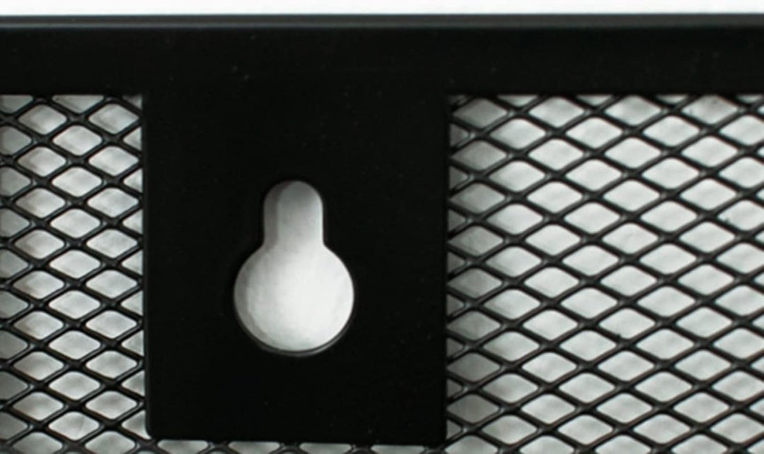 Wand Zeitungshalter 5 Etagen Metall Netz Prospekthalter mit Klebehaken, Desktop Vertikaler Zeitschri