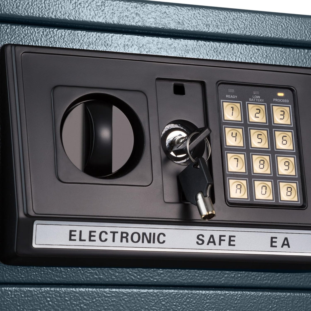 TecTake® Massiver Elektronischer Safe Tresor 20 X 31 X 22cm 4,6 kg schwarz inklusive 4 Batterien