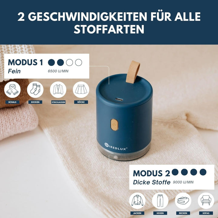 Fusselrasierer elektrisch – Fusselentferner & Entfussler für Kleidung, kompakt & tragbar – wiederauf