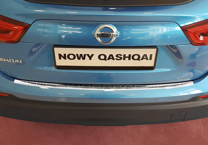 Avisa Edelstahl Heckstossstangenschutz kompatibel mit Nissan Qashqai II Facelift 2017-2021 'Ribs'