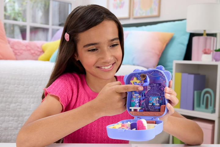 Polly Pocket Puppen und Spielset, Beste Blaubeeren-Freunde Schatulle, Reisespielzeug mit 1 Mikropupp
