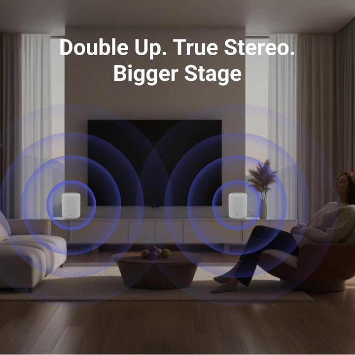 WiiM Sound Lite Smart Speaker, Hi-Res 24-bit/192 kHz, AI RoomFit™ Raumkorrektur, 100W Peak, WLAN 6E/