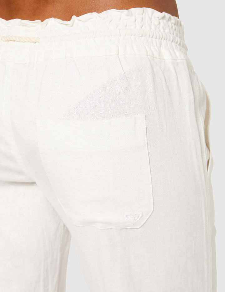 Roxy - Oceanside Pants für Damen Bright White XS, Bright White XS