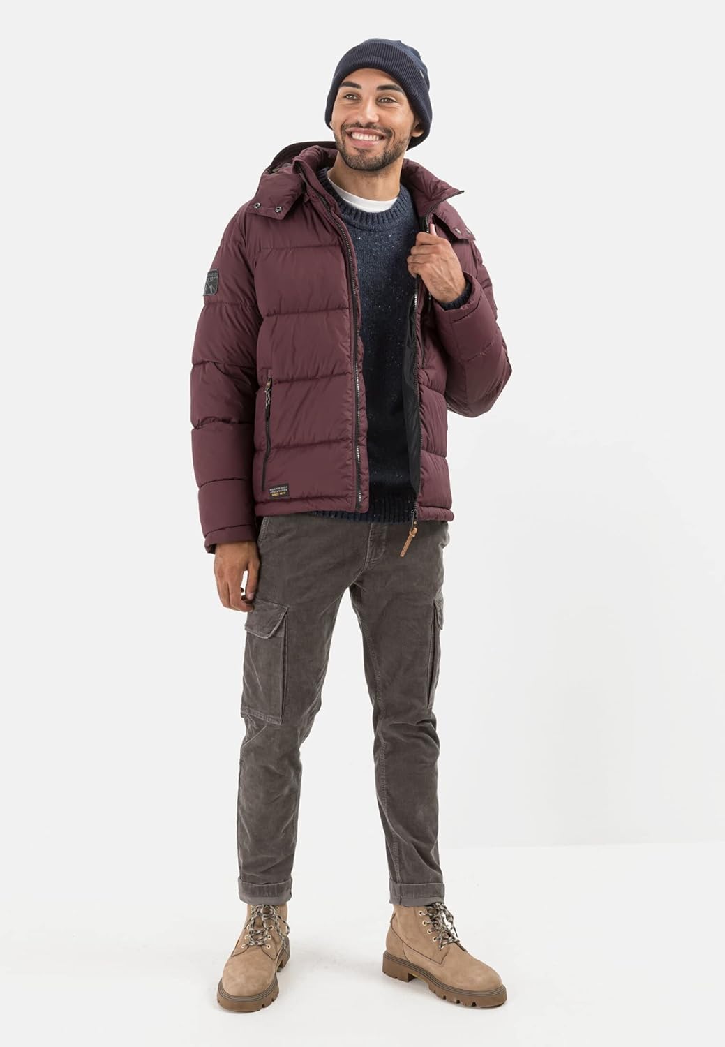 camel active Herren 420224/8e75 Jacket 36 Dunkelbraun, 36 Dunkelbraun