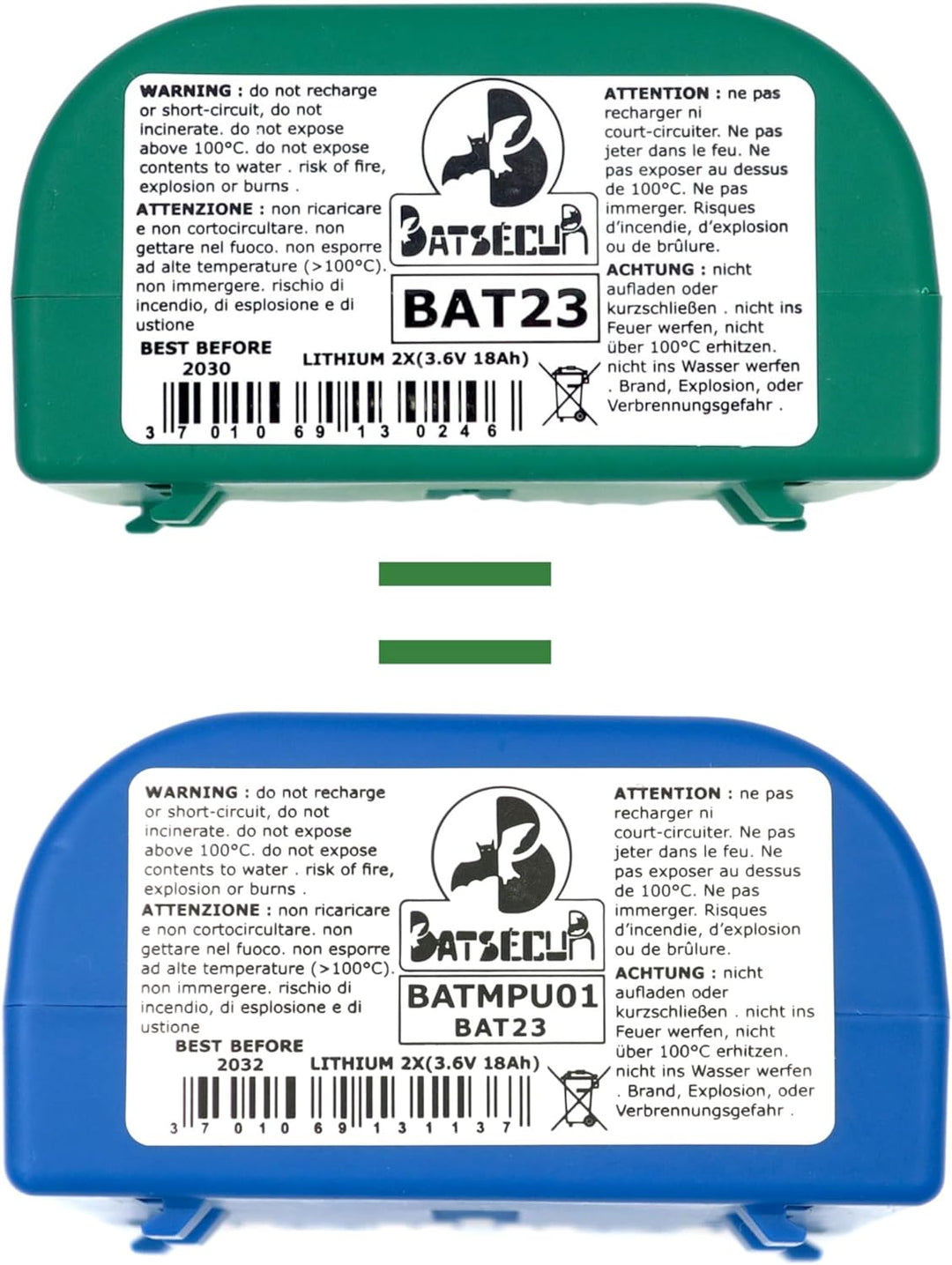 Batteriekompatibel BATLi23 MPU01X BAT23 für Alarm Daitem Logisty Diagral Hager