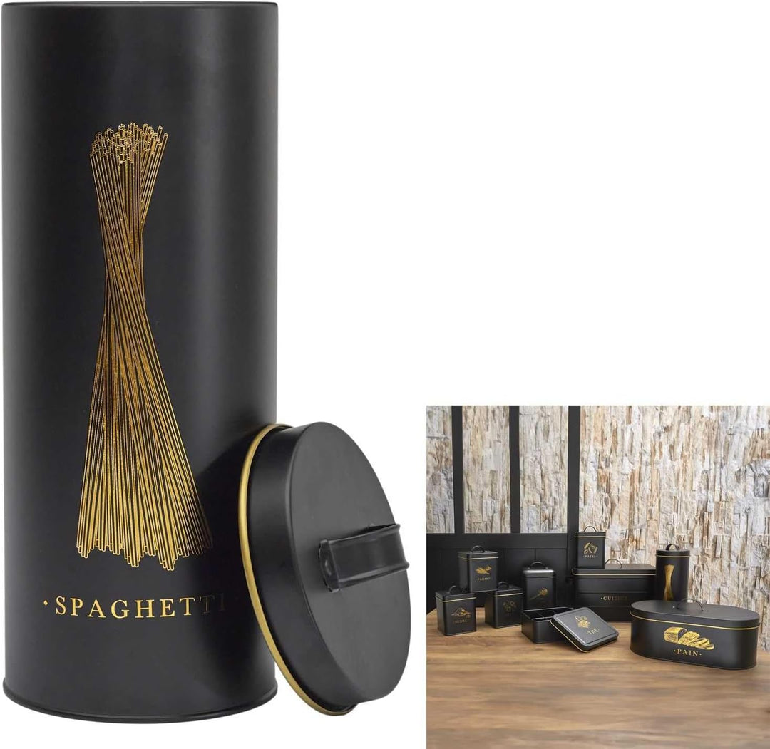 COOK CONCEPT, BT6814, Elegant Metal Box for Spaghetti, modern Design, optimal Protection Against Hum