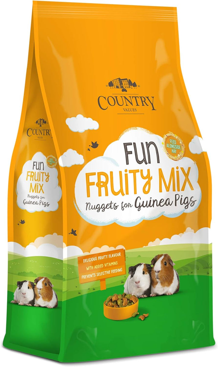 Country Value Fruity Fibre Nuggets for Guinea Pigs, 10 Kg