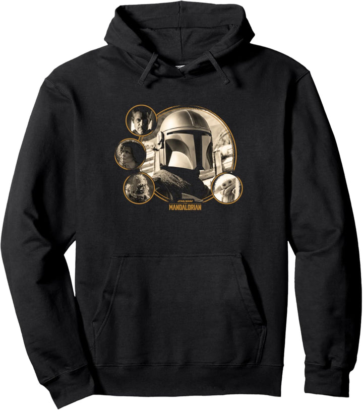 Star Wars Mando Epic Head Bubbles Pullover Hoodie