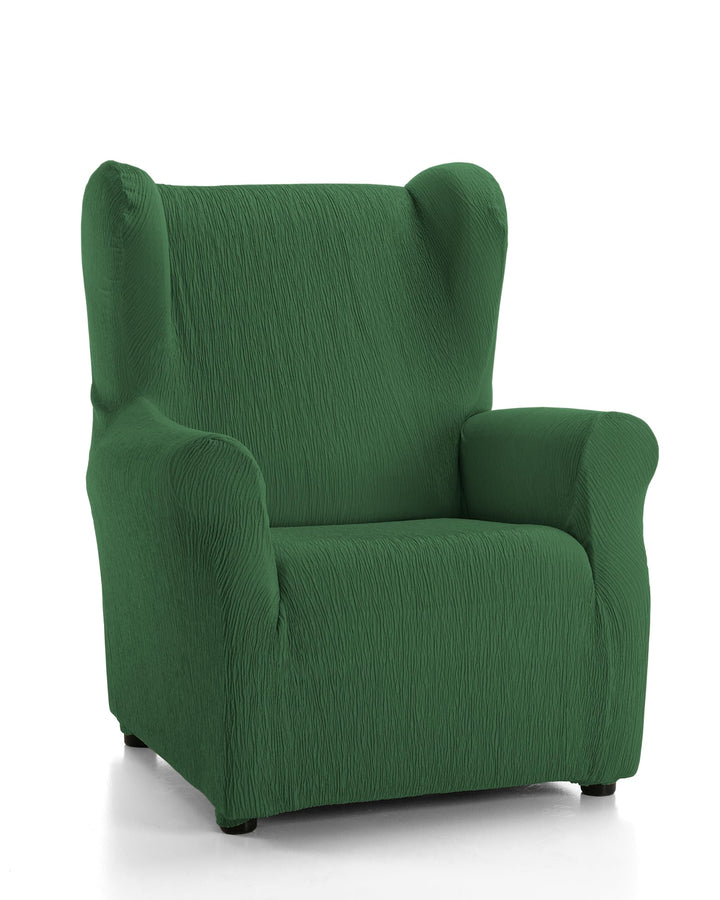 Martina Home Emilia Tasche Sillón Orejero, Stoff, Flaschengrün, 33 x 8 x 42 cm Elegantes Flaschengrü