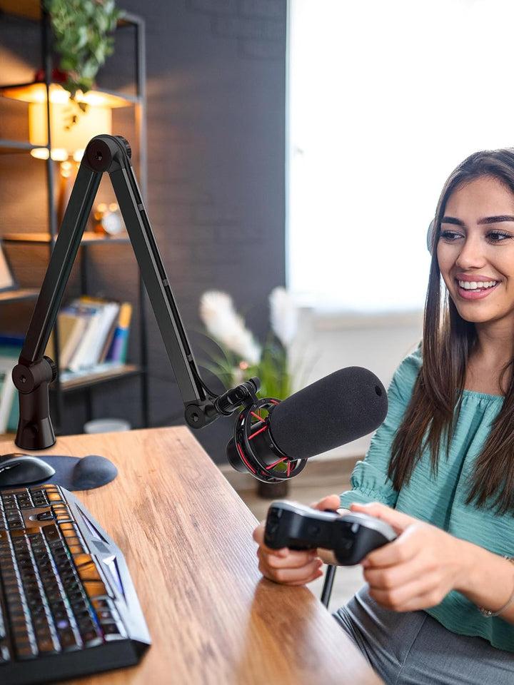 SUNMON für Hyperx QuadCast Universeller Mikrofon Arm - 360° drehbarer Mikrofon Halterung Tisch für R