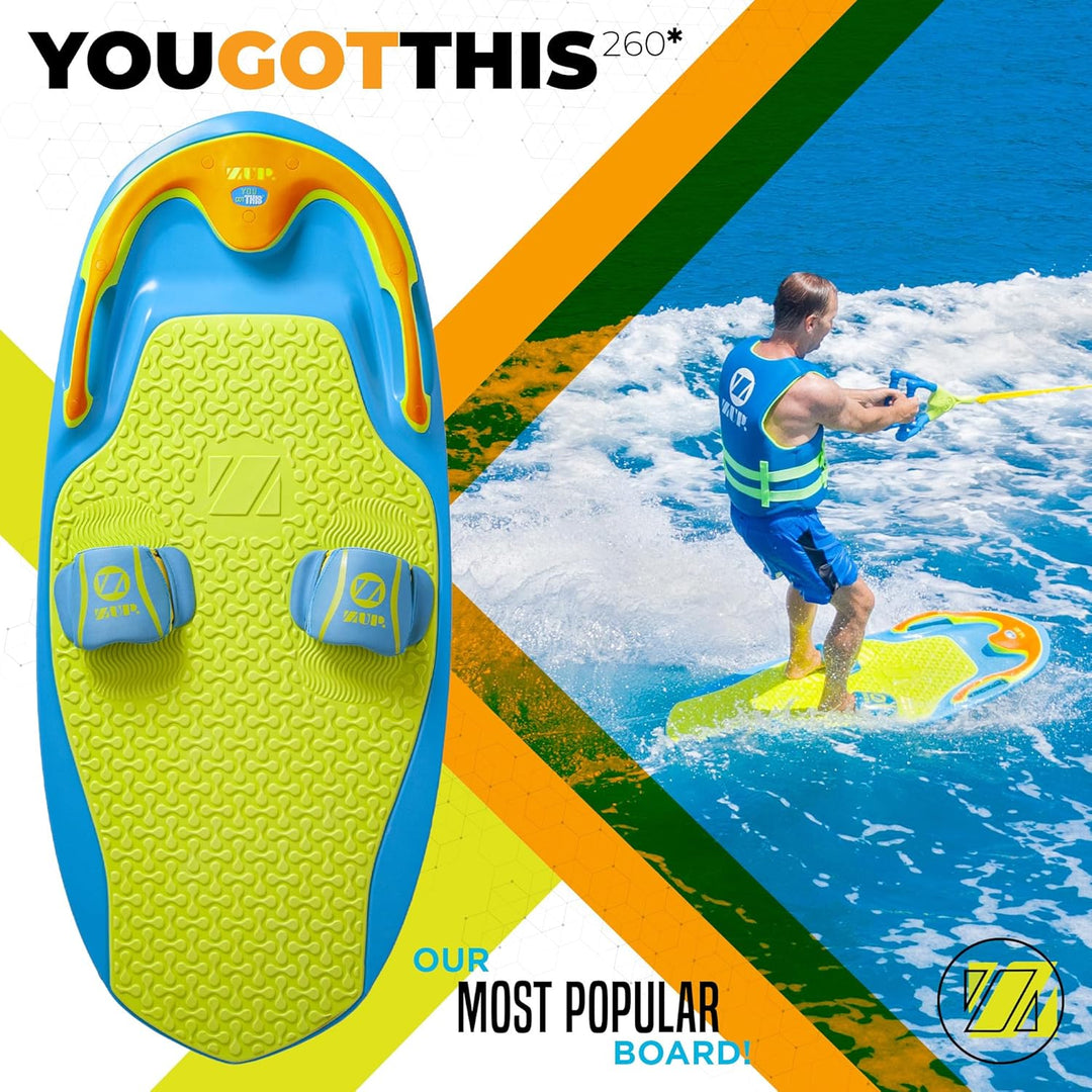 ZUP You Got This 2.0 Board, All-in-One Kneeboard, Wakeboard, Wakeskate und Wakesurf Board für alle A