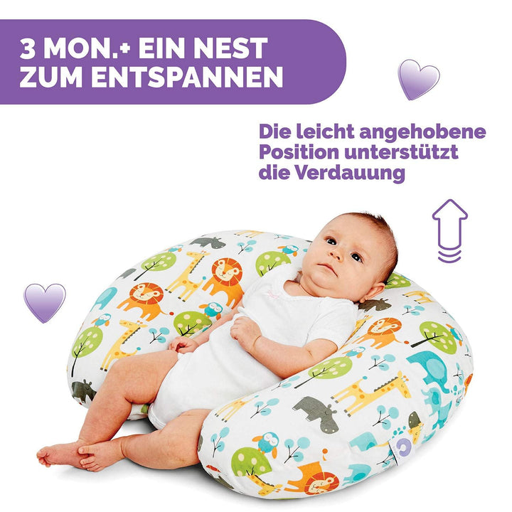 Chicco Stillkissen für Säuglinge 0+ Monate, Ergonomische Form - Stillkissen und Babynest fürs Stille