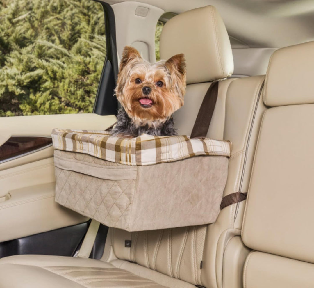 PetSafe Happy Ride Gesteppter Haustiersitz, Hundesitzerhöhung für Autos und LKWs, Für Haustiere bis