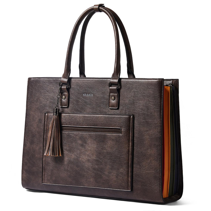 Shrrie Handtasche für Damen, Laptoptasche Aktentasche Arbeitstasche - Businesstasch für Business Bür