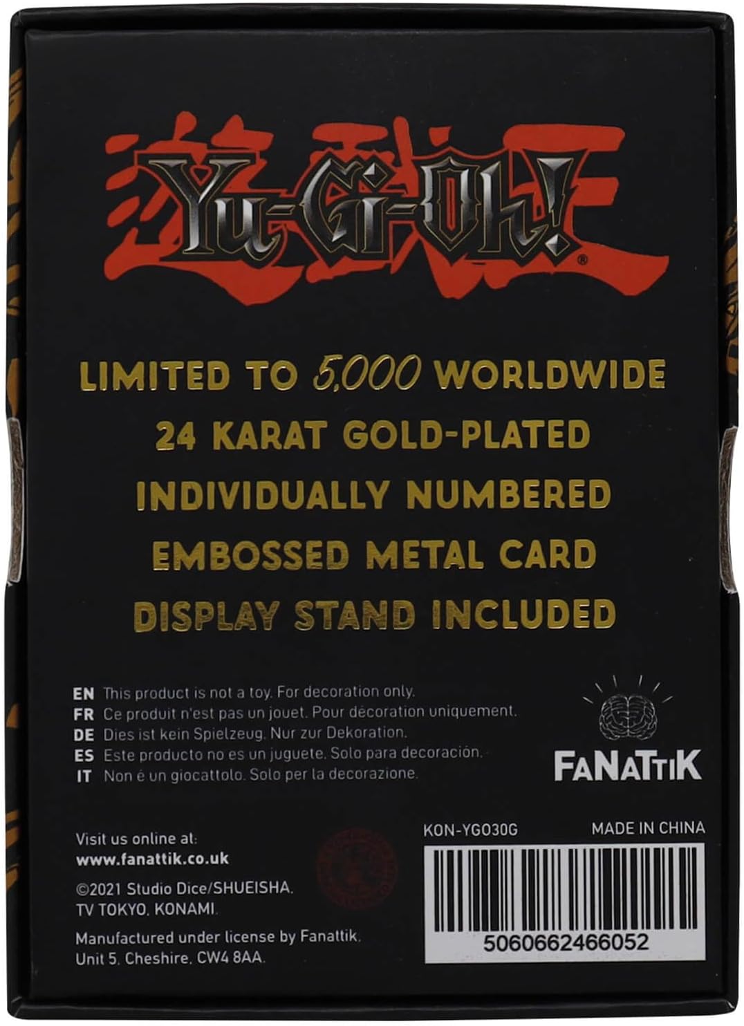 Fanattik YGO30G Zubehör, Black