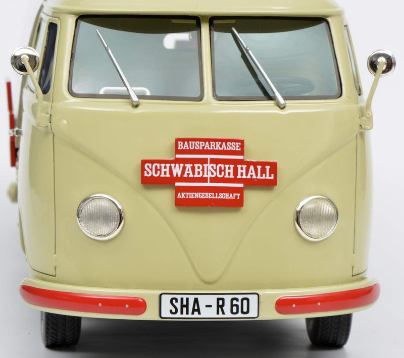 Schuco 450016200 VW T1a Schwäbisch Hall, Modellauto, Resin, 1:18, beige, Limitierte Auflage