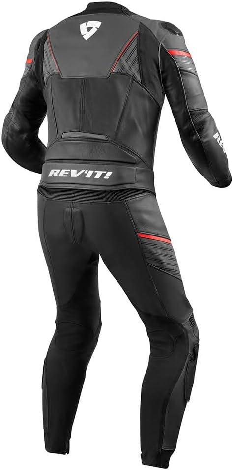REV'IT! Lederkombi mit Protektoren Motorradkombi 2 Teiler Beta Lederkombi 2-TLG. anthrazit/neonrot 5
