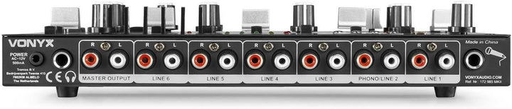 Vonyx STM2290 8-Kanal DJ Mischpult Bluetooth, DJ Mixer, Audio Mixer mit USB MP3 Player, Audio Mischp