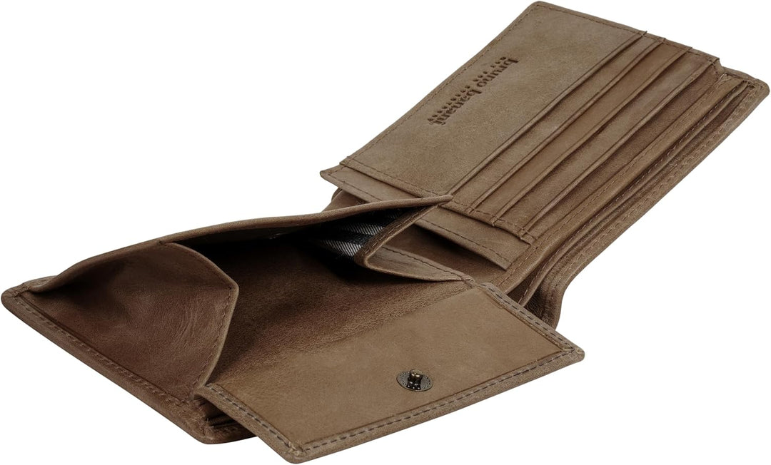 bruno banani Geldbörse Echt Leder Cognac Herren - 021758, Cognac
