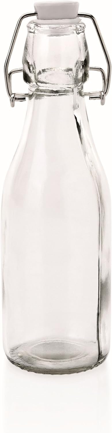 TAMLED Glasflasche mit Bügelverschluss 250 ml 12er Set