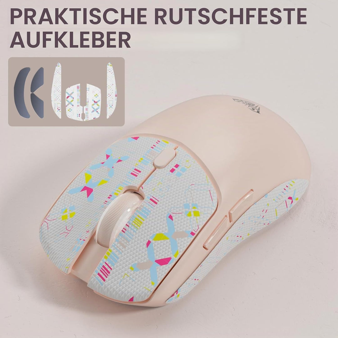 AULA SC580 Gaming Maus Kabellos,2.4GHz/USB-C/BT5.0 Wireless Gaming Mouse,12000DPI,6 Programmierbare
