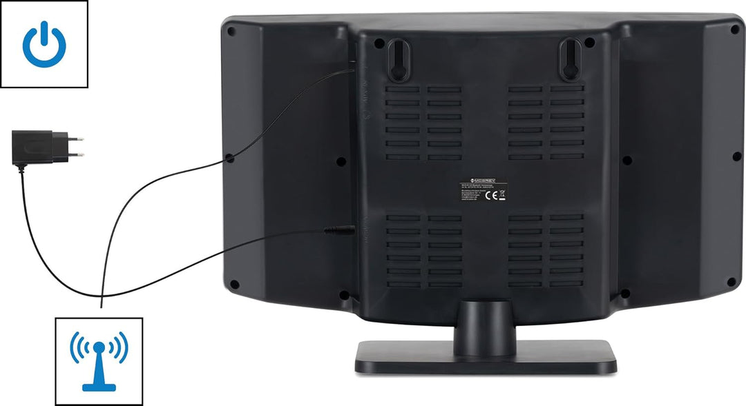 McGrey MCD-60 Vertikal Stereoanlage - Platzsparende Kompakt-HiFi mit CD/MP3-Player, USB-Slot, Blueto