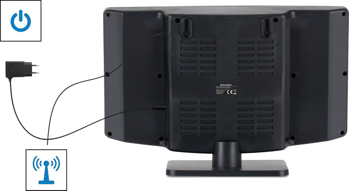 McGrey MCD-60 Vertikal Stereoanlage - Platzsparende Kompakt-HiFi mit CD/MP3-Player, USB-Slot, Blueto