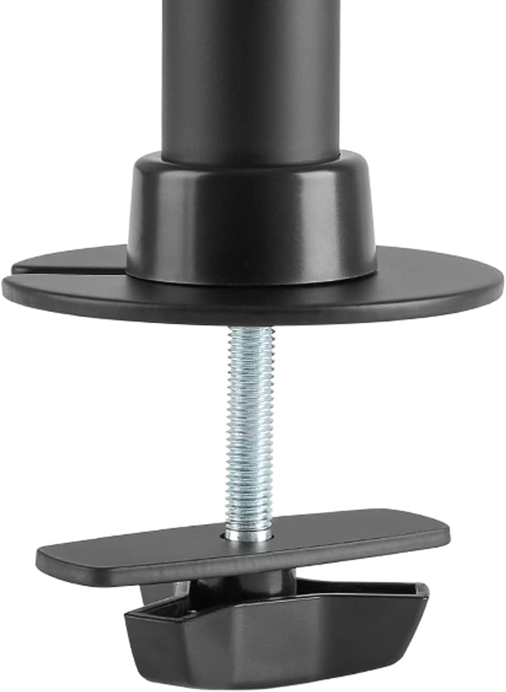 DIGITUS Befestigungskit Spannbefestigung für Tisch 2 Gelenkarme 3 Monitore Schwarz Bildschirmgrösse: