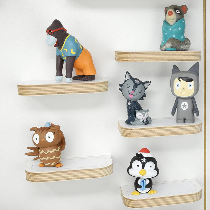 stadtecken Kinder Holz Regal für Musikbox I Buchstabe H I Geeignet für die Toniebox und ca. 36 Tonie
